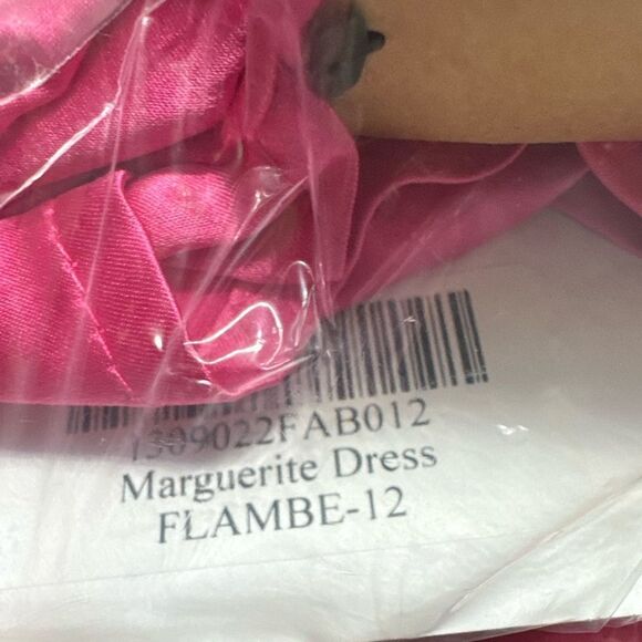 Reformation pink Marguerite silk midi dress in Flambé NWT $328 - Picture 11 of 11